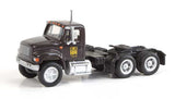 Walthers 949-11184 International 4900 Dual-Axle Semi Tractor Only United Parcel Service (Bow Tie Shield Logo; brown, yellow) - Assembled HO Scale SceneMaster