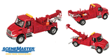 Walthers 949-11531 International 4300 Tow Truck Red - Assembled HO Scale SceneMaster