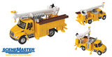 Walthers 949-11732 International 4300 Utility Truck w/Drill Yellow - Assembled HO Scale SceneMaster