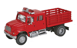 Walthers 949-11892 International 4900 Fire Department Utility Truck Red - Assembled HO Scale SceneMaster