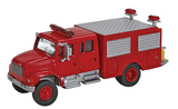 Walthers 949-11893 International 4900 First Response Fire Truck Red - Assembled HO Scale SceneMaster