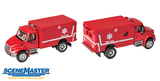 Walthers 949-11931 International 4300 EMS Ambulance Red - Assembled HO Scale SceneMaster