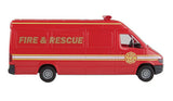 Walthers 949-12204 Service Van Fire and Rescue (red, white, yellow) HO Scale SceneMaster