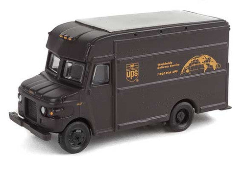 Walthers 949-14000 UPS Package Car United Parcel Service Bow Tie Shield Logo - Assembled HO Scale SceneMaster