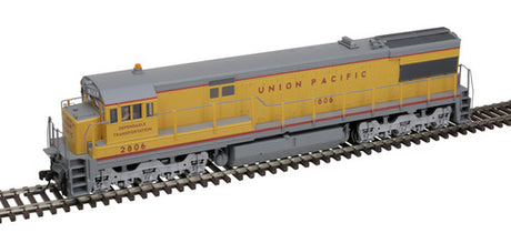 Atlas 10003699 GE U28C UP - Union Pacific #2806 (Armour Yellow, gray, red) Gold DCC & Sound HO Scale