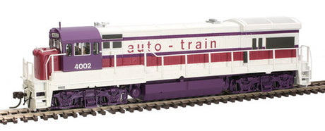 Atlas 10003809 U36B Auto Train #4009 (white, red, purple) Gold - DCC & Sound HO Scale