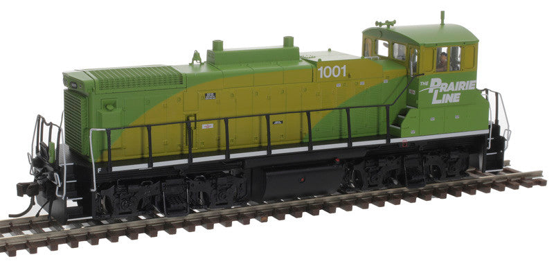 Atlas 10003867 MP15DC The Prairie Line #1001 w Ditch Lights Gold - DCC & Sound HO Scale