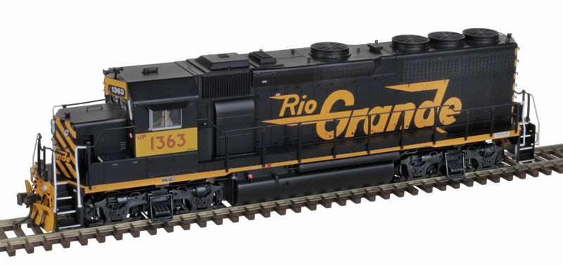 Atlas 10004249 EMD GP40-2 Union Pacific #1363 (Front Ditch Lights, Ex-DRGW, black, Aspen Gold, yellow) DCC & Sound HO Scale