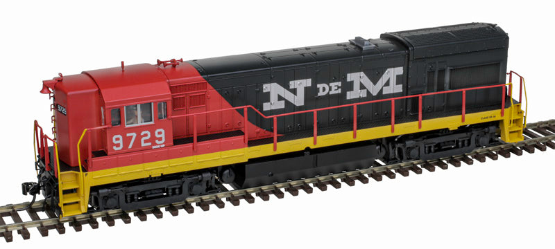 Atlas 10004290 GE U30B N de M Nacionales de Mexico #9729 (green, orange, black) DCC & Sound HO Scale