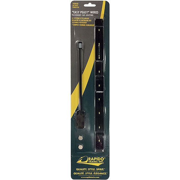 102033 Rapido Easy-Peasy Passenger Car Lighting Set - Track-powered  (Scale=HO) Part#606-102033