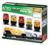Kato 106-0023 GE ES44AC GEVO Mixed Freight Starter Set UP - Union Pacific N Scale 1060023