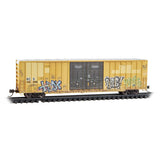 Micro-Trains 123 44 150 60' Boxcar Kansas City Southern/ex-TTX Weathered N Scale