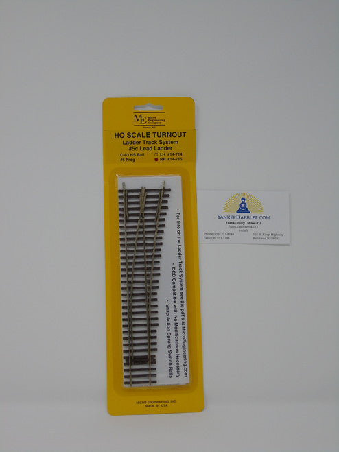 Micro Engineering 14-715 HO Code 83 #5c Lead Ladder Right Hand Ladder Track System HO Scale