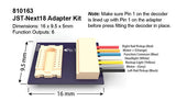 810163 Soundtraxx / JST-Next18 Adapter Kit  (SCALE=ALL) Part # = 678-810163