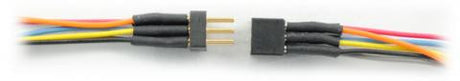 TCS 1411 6 Pin (2x3) Mini Connector with Colored Wires (SCALE=ALL) Part #745-1411