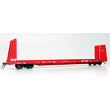 Rapido 147001 Marine Industries Bulkhead Flatcar CP Canadian Pacific (Action Red) #317000 HO Scale