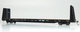 Rapido 147002 Marine Industries Bulkhead Flatcar CP Canadian Pacific (black) #317502 HO Scale