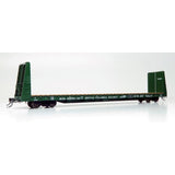 Rapido 147005 Marine Industries Bulkhead Flatcar BCOL British Columbia Railway (dark green) #866568 HO Scale