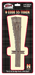 2050 Atlas / #5 Left-Hand Turnout Code 55  (Scale=N) #150-2050