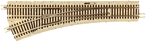 2430   Atlas / Atlas N True Track(R) 12.5" Turnout Left Hand- (Scale=N) #150-2430