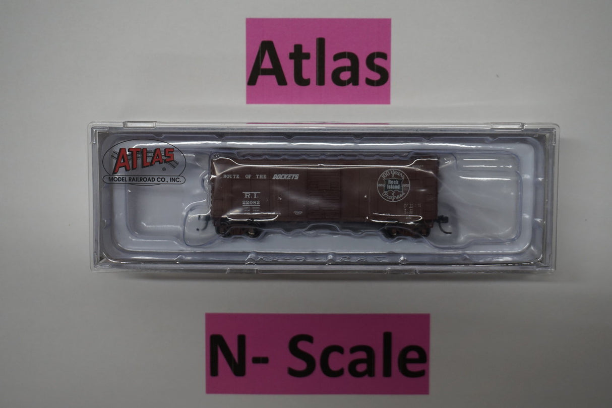 Atlas 50003356 40' PS-1 Boxcar R.I. Rock Island #22082 N Scale
