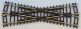 572 Atlas 19 degree Crossing Code 83 N/S Brown Ties (Scale=HO) #150-572