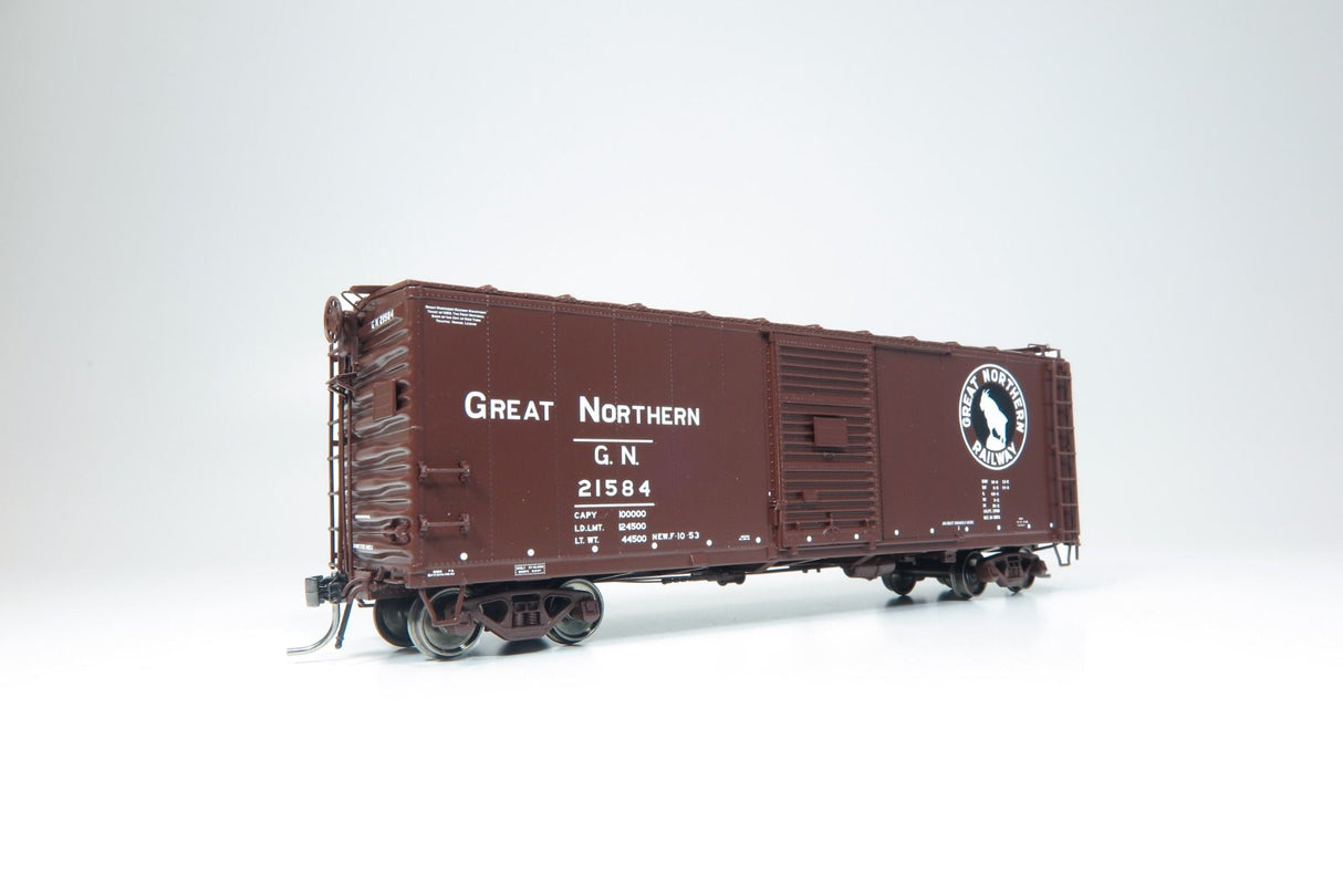 Rapido 155001 40' 12-Panel Boxcar GN Great Northern (Mineral Red, black, white) #21791 HO Scale