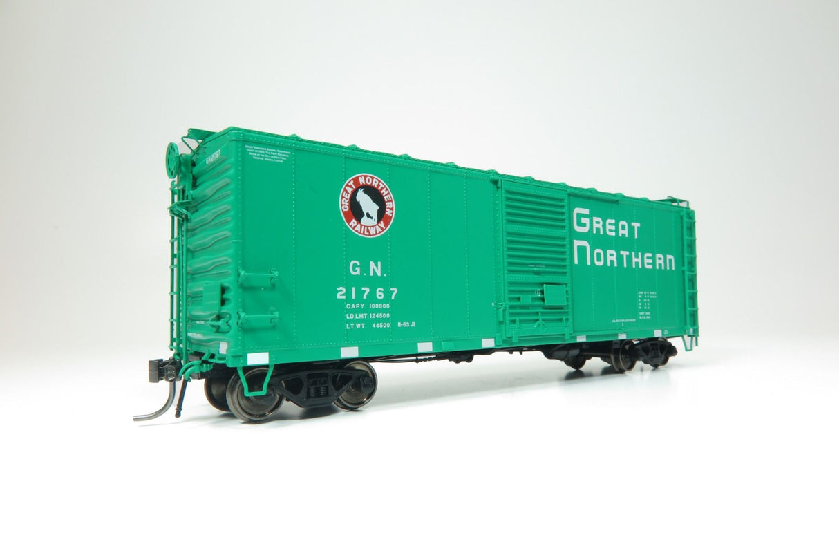 Rapido 155003 40' 12-Panel Boxcar GN Great Northern (Glacier Green, black, white) #21890 HO Scale