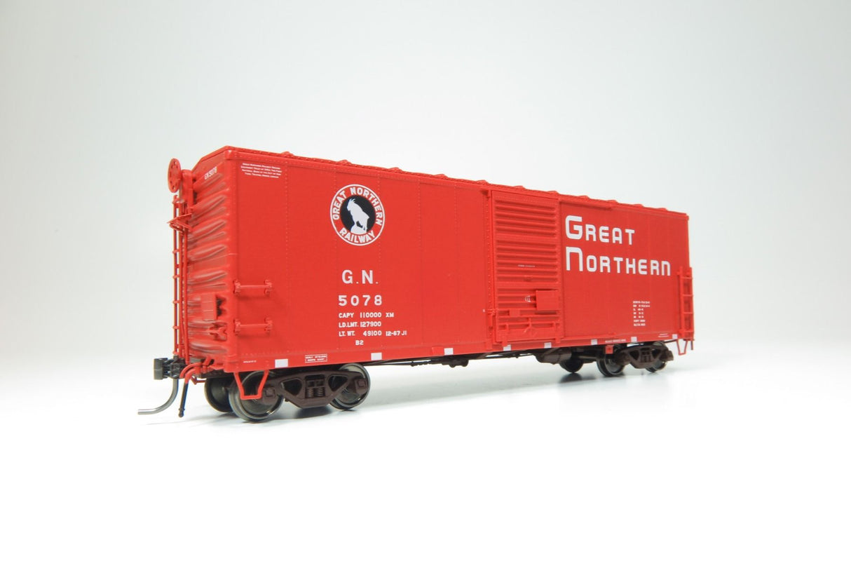Rapido 155008 40' 12-Panel Boxcar GN Great Northern (Glacier Green, black, white) #5144 HO Scale