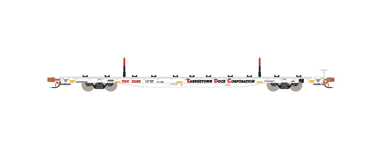 HomeShops HFF-015-002 YDC 31122 - HO-Scale Yankeetown Dock Corporation ScaleTrains BSC Finger Rack Flatcar