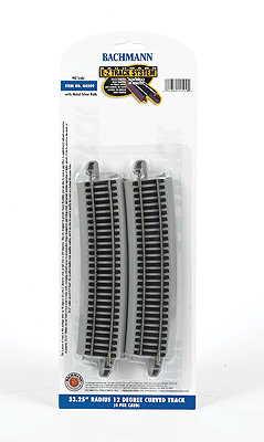 44509 Bachmann / E-Z Track NS 2/3 of 33.25 Radius Curved 4 Pieces (Scale=HO) 160-44509