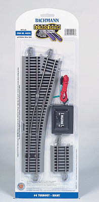 44558 Bachmann / E-Z Track NS Turnout #4 Right Hand (Scale=HO) 160