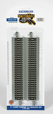 44597 Bachmann / E-Z 9" Power Terminal with Gap 2 Pieces (Scale=HO) 160-44597