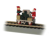 46224 Bachmann / Gandy Dancer Operating Handcar- Christmas w/Santa & Elf - Standard DC Bachmann Industries Scale = HO Part # = 160-46224