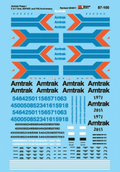 Image for 460-87100 AMTK Locos EMD E/F, F40PH