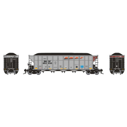 Rapido 169002A AutoFlood III Coal Hopper - BNSF Wedge scheme #652973 HO Scale