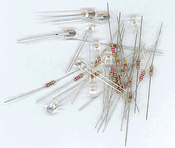 Image for 475-1251010 Yeloglo whte LEDs 5mm 10/