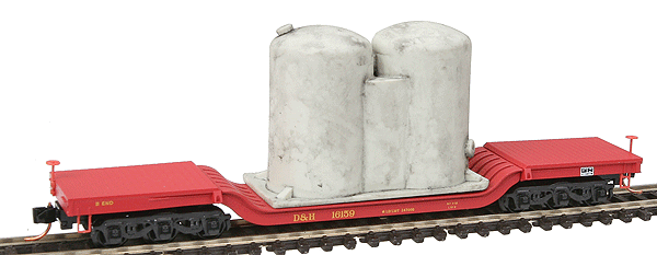 Image for 489-10900080 Flatcar w/Load D&H 16159