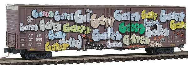 Image for 489-10344060 60' Box w/dd ATSF wth/grf