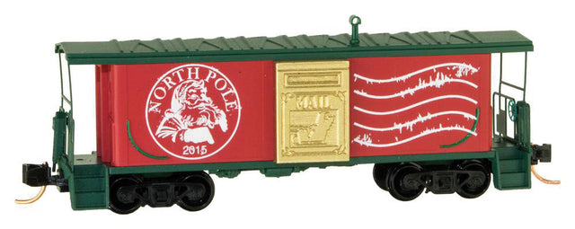 Image for 489-13000170 Xmas Postcard Caboose
