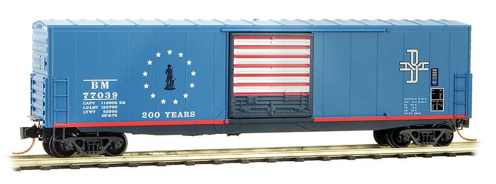 Image for 489-18000050 50' Boxcar B&M 200 Yrs