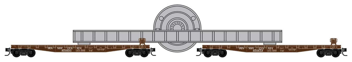 Image for 489-98302282 Flatcars w/Load PRR 2/