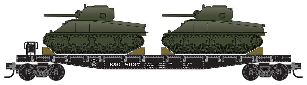 Image for 489-98302218 Flat w/Tanks B&O 4/ case
