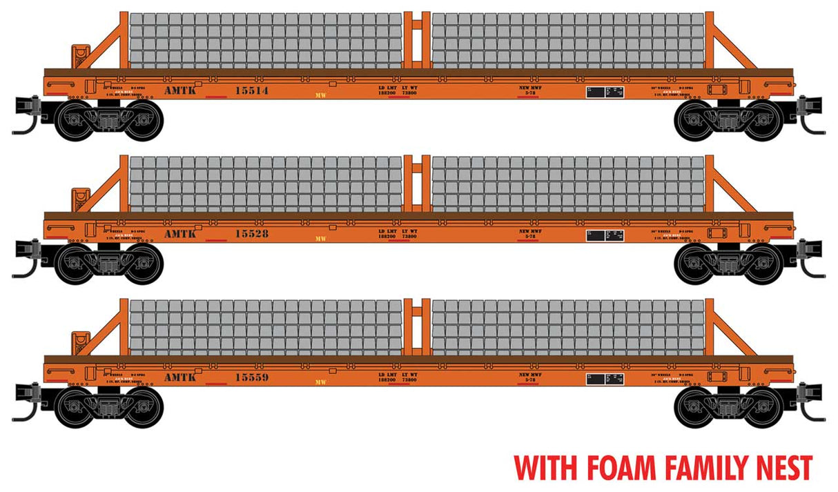 Image for 489-99302234 Cncrt Tie Flat AMTK 3/
