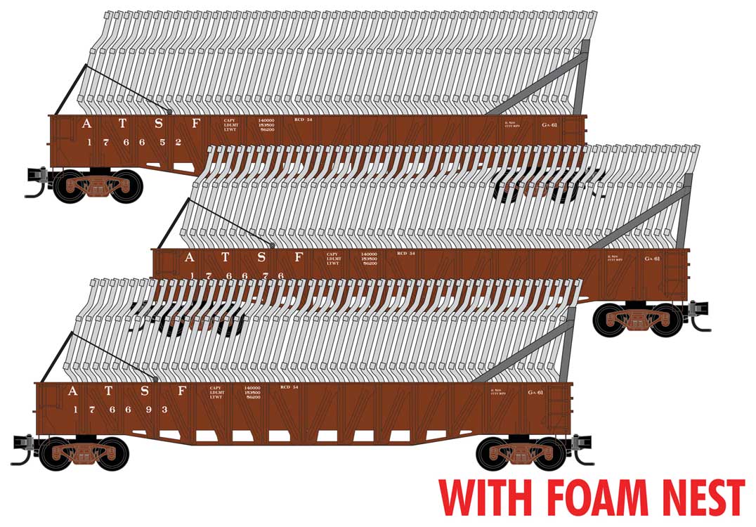 Image for 489-99302242 Gon w/Frames 3-Pk ATSF fm