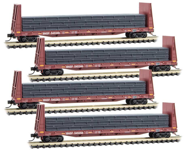 Image for 489-99300157 Blk Flat w/Ld BNSF 4/Pk