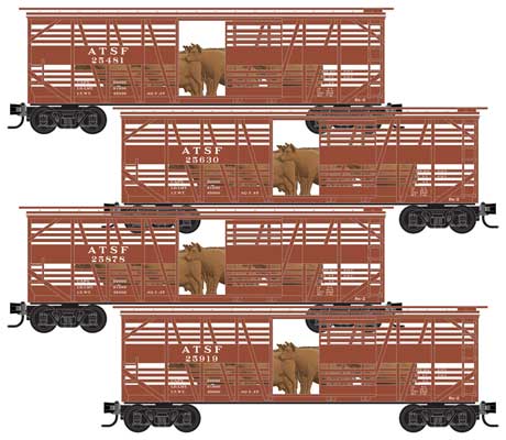 Image for 489-99300188 40' Stock Car 4-Pack ATSF