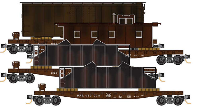 Image for 489-99300135 50' Flat w/Loads PRR 4/