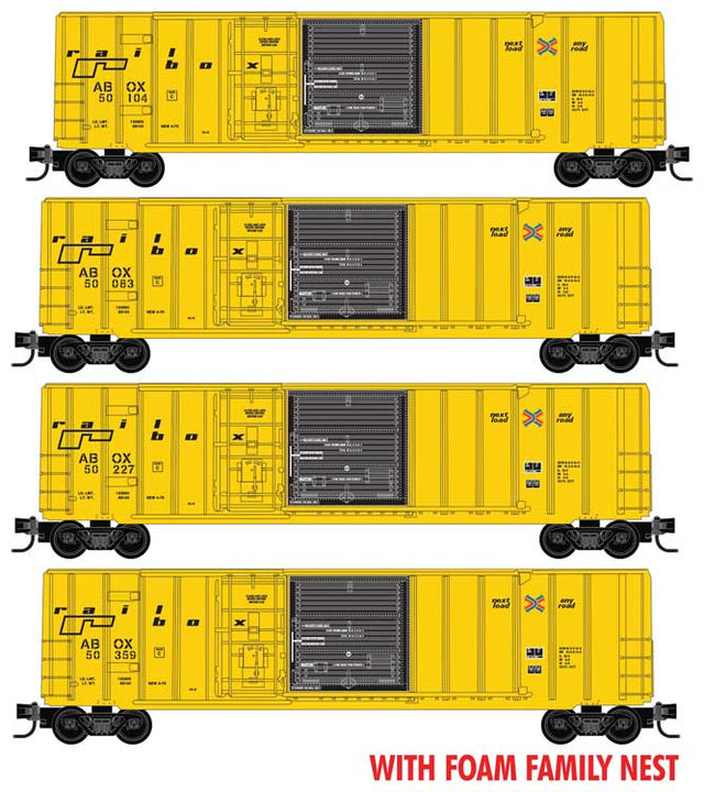 Image for 489-99300223 Railbox 4-Car Pack foam