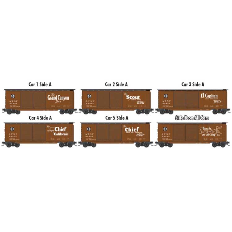 Image for 489-99301690 40' DD Box ATSF Slogan 5/